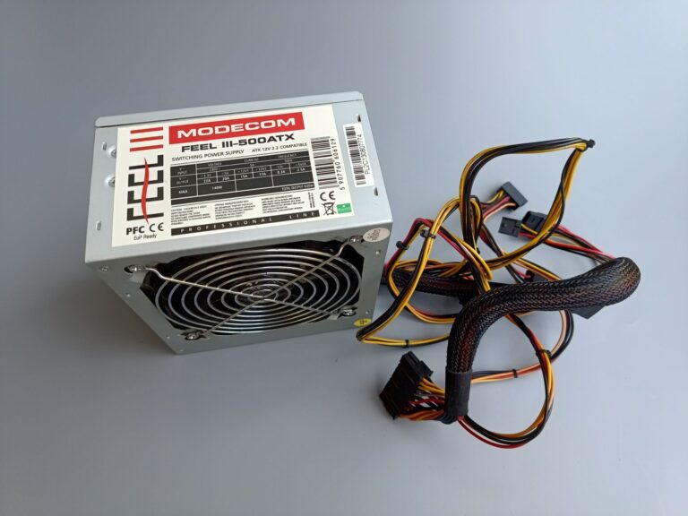 Sprzedam: Używany zasilacz ATX – Modecom Feel 3 500W – Professional Line