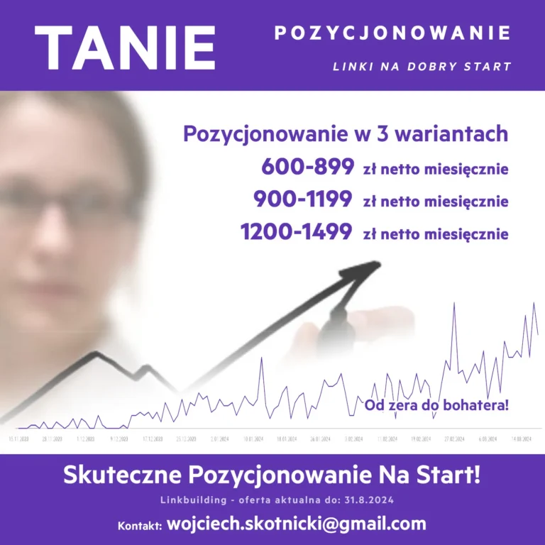 Tanie pozycjonowanie stron w Google – 3 elastyczne pakiety Linki na Start (LNS)